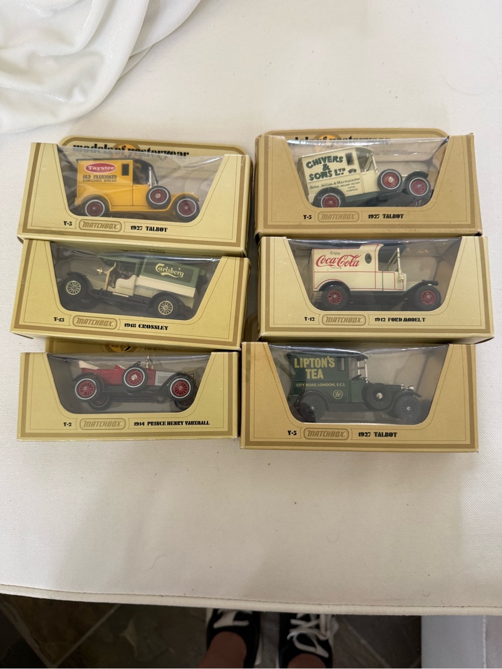 Vintage models of yesteryear matchbox car set of 6 NIB